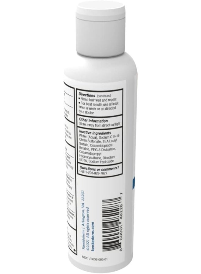Kenkoderm Psoriasis Therapeutic Shampoo with 3% Salicylic Acid - 4 oz | 1 Bottle | Dermatologist Developed | Fragrance + Color Free - Image 3
